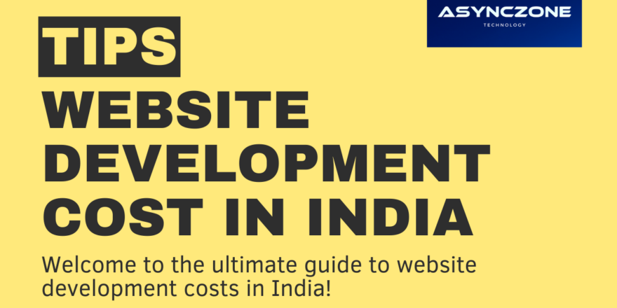 Website Development cost in India